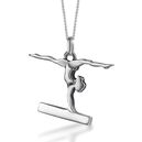 Pendants Gymnastics - Gymnast Gymnastics Sterling Silver pendants / Gold plated pendants Gift: Christmas - Competition - Birthday - Trainer - Coach