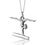 Anhänger  Gymnastik - Turnen. Silber (925er) und Gold Plated  Turnerin - Turner - Gymnast - Gymnastin  Geschenk: Weihnachten - Wettkampf - Geburtstag