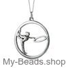 My-Beads Sterling Silver gift, pendant "Gymnast with Hoop/Circle". 
The perfect birthday gift for a gymnast.

Size: 15 mm
Material: 925 Sterling Silver
Including a gift box
V.A.T. included

Rhythmic Gymnastics
#MyBeadsSport #Gymnastics #RhythmicGymnastics #RG #Gymnast