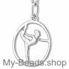 My-Beads 925 Sterling Silver sports pendant gymnast "Gymnast on Floor"
Size: 18 mm
Material: 925 Sterling Silver
The perfect surprise for a gymnast.