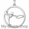 My-Beads Sterling Silver pendant "Gymnast with Circle".
The perfect christmas or birthday gift.