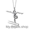 My-Beads zilveren hanger 430 Spagaat handstand - op balk. 

Artistieke gymnastiek / Toestelturnen. 

Leuk cadeau voor een gymnaste, turnster, trainer of trainster. 
Cadeau idee voor een verjaardag, kerstmis, vriendin of wedstrijd. 

#MyBeadsSport #Gymnastiek #Turnen 

Gymnastiek merchandise bestel je online bij My-Beads.shop