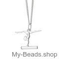 My-Beads sport hanger 430 Spagaat handstand - op balk

Afmeting: 17 mm
Edelmetaal: echt zilver, 925 (1e gehalte), nikkelvrij.
Inclusief geschenkverpakking.
Prijzen zijn incl. B.T.W.

My-Beads sportsieraad zilveren hanger, Spagaat handstand - op balk
Cadeau tip voor een turnster / gymnaste / Turnteam.
Leuk cadeau idee voor een verjaardag, vriendin of wedstrijd.
Artistieke gymnastiek / Toestelturnen.

Dit leuke sportsieraad is ook te bestellen met collier/ketting, echt zilver, 925 (1e gehalte), nikkelvrij.
Het zilveren collier is van Duitse kwaliteit en voorzien van een karabijnsluiting.
Collier/ketting 38 CM of 40 CM van € 17,95 voor € 13,= bij aankoop van deze hanger.
Collier/ketting 45 CM van € 18,95 voor € 14,= bij aankoop van deze hanger.
#MyBeadsSport #Gymnastiek #Turnen
Gymnastiek merchandise bestel je online bij My-Beads.shop

Een evenwichtsbalk of kortweg balk is een turntoestel dat bij het damesturnen wordt gebruikt in de discipline toestelturnen. Artistieke gymnastiek.
Bij de balk is het de bedoeling zo moeilijk mogelijke acrobatische technieken uit te voeren zonder het evenwicht te verliezen.
Elementen die worden uitgevoerd op dit toestel zijn spagaat, sisonne en roelfova.
De balk is een Olympische turndiscipline.
Leuk cadeau voor een gymnaste, gymnast, turnster of trainster.