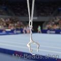 My-Beads Silber Sport Anhänger Turnen 438 "Handstand" 3-D
Größe: 26 mm
Material: 925er Sterling Silber.
Artikel kommt mit Geschenkverpackung.
Preise inkl. MwSt.
Lass dich von unseren Geschenkideen inspirieren & finde das perfekte Geburtstagsgeschenk!

Sportschmuck Anhänger auch erhältlich mit passende Panzer Silberkette.
Silberne Panzerkette mit Karabinerverschluss. Deutsche Produktion Top Qualität.

Rhythmische Sportgymnastik (kurz RSG) oder Rhythmische Gymnastik (kurz RG) ist eine Turnsportart. 
Silber Sportschmuck Anhänger, "Turnen Handstand 3-D". Silber Sportmotiven Turnen / Gymnastik.

RSG erfordert in hohem Maß Körperbeherrschung, Gleichgewichts- und Rhythmusgefühl. 
Tolle geschenkidee für Gymnastik,  Turnerin,  Trainerinnen oder Trainer. 

Fan Shop / Merchandise für Gymnastik Begeisterte.
Alle Fanshop-Artikel im Online-Shop kaufen.
Sportakrobatk / Gerätturnen / Kunstturnen / Rhythmische Sportgymnastik
#MyBeadsSport #Gymnastik #Gymnastin #Geschenkidee 
Geschenkidee: Weihnachten, Geburtstag, Wettkämpfe & Wettbewerbe.