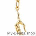 Ciondolo ginnastica artistica ponte 3D placcato oro My-Beads 338