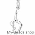 My-Beads 925 Sterling Silver sports pendant gymnast. 
Silver pendant of a gymnast performing a handstand or bridge during a gymnastics competition. 2-D pendant.
Beautiful gift for a birthday or Christmas.