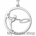 My-Beads hanger zilver Ritmische gymnastiek - hoepel.
Cadeau verjaardag kerstmis gymnaste.