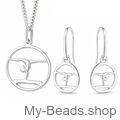 Set ginnastica Trave MB443 e MB743 in argento 925
