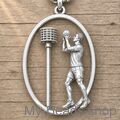 Zilveren hanger korfbal.
Silber Anhänger Korfball.
Sterling silver pendant Korfball.
Ciondolo in argento Korfball.