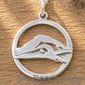 My-Beads - 480 - Nuoto a crawl - Stile libero. Ciondolo in argento sterling 925. Collana/Pendente.