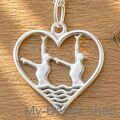 My-Beads - 484 - Nuoto artistico. Ciondolo in argento sterling 925 (Sincronizzato).
