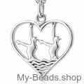 My-Beads - 484 - Nuoto artistico. Ciondolo in argento sterling 925 (Sincronizzato).