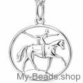 Silver pendant of a vaulter, equestrian vaulting on a vaulting horse. Acrobatic gymnastics exercises during a competition.
Beautiful gift for a birthday or Christmas.
