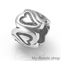 My-Beads Sterling Silver Bead Heart