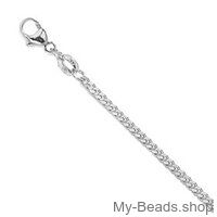 925 Sterling Silver Beveled Curb Chain with lobster clasp.

Made in Germany high quality.

Length: 38 cm 

Chain Thickness: 1.5 mm 

Clasp: Lobster 

Country of Origin: Germany 

Materials: 925 Sterling Silver

including a gift box

This item is sold online only.

#MyBeadsSport #Necklace #SterlingSilver #925SterlingSilver