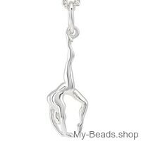 Silberner Anhänger mit einer Turnerin in Handstand- oder Brückenposition während eines Wettkampfs. 3D-Anhänger.
Wunderschönes Geschenk zum Geburtstag oder Wettkampf.