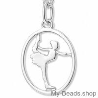 My-Beads 444 zilveren kunstschaats hanger 19mm