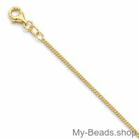 Collana grumetta My-Beads in argento 925 placcato oro da 40 cm