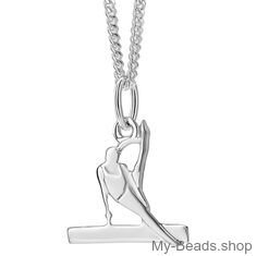 My-Beads zilveren hanger "Voltige"
Afmeting: 15 mm
Edelmetaal: echt zilver, 925 (1e gehalte), nikkelvrij.
Inclusief geschenkverpakking.
Prijzen zijn incl. B.T.W.
​My-Beads sportsieraad zilveren hanger Voltige.​
Cadeau tip voor een turner of gymnast. Kerstmis / Verjaardag / Sinterklaas / Wedstrijd.