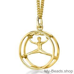 My-Beads Sterling Silver gift, pendant "Wheel gymnastics" Gold Plated

Size: 21 mm
Material: Gold Plated 925 Sterling Silver
Including a gift box
V.A.T. included
Perfect sport jewelry gift for a gymnast.

Wheel Gymnastics.

If you have a gymnast on your Christmas list, My-Beads gifts are the way to go! Whether you are looking 
for gymnast gifts for Christmas or gymnast gifts for girls or guys on their birthdays.
This sport jewelry article can be ordered in combination with a Gold Plated Sterling Silver Beveled Curb Chain/Necklace.
Silver beveled curb chain with lobster clasp. Made in Germany high quality.