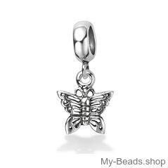 My-Beads charm Butterfly​ Sterling Silver

This silver charm fits all common charm bracelets.
Material: Sterling Silver 925.
Includes gift packaging