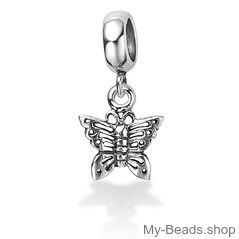 My-Beads charm Butterfly Sterling Silver

This silver charm fits all common charm bracelets.
Material: Sterling Silver 925.
Includes gift packaging