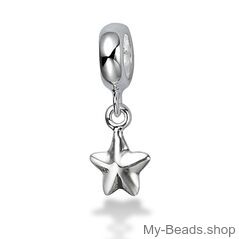 My-Beads charm Star Sterling Silver

This silver charm fits all common charm bracelets.
Material: Sterling Silver 925.
Includes gift packaging