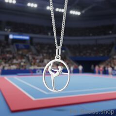 y-Beads Silber Sport Anhänger Turnen 441 "Bodenturnerin"
Größe: 18 mm
Material: 925er Sterling Silber.
Artikel kommt mit Geschenkverpackung.
Preise inkl. MwSt.

Sportschmuck Anhänger auch erhältlich mit passende Panzer Silberkette.
Silberne Panzerkette mit Karabinerverschluss. Deutsche Produktion Top Qualität.

Silber Sportschmuck Anhänger, "Bodenturnerin". Silber Sportmotiven Turnen / Gymnastik.

Als Bodenturnen bezeichnet man eine Turndisziplin.
Während der Kür muss die gesamte Fläche beturnt werden, und zwar vor allem mit akrobatischen Elementen,
also Überschlägen oder Salti (vorwärts und rückwärts), von denen keines mehr als einmal wiederholt werden darf.
Die Frauen müssen hingegen auch gymnastische Sprünge und Drehungen zeigen.
Die Übung als Kombination von akrobatischen Reihen, Verbindungsteilen und gymnastischen Elementen muss in
einem harmonischen Rhythmus als Wechsel von schnellen und langsamen Passagen geturnt werden.

Tolle geschenkidee für Gymnastik,  Turnerin,  Trainerinnen oder Trainer.
#MyBeadsSport #Gymnastik #Gerätturnen #Kunstturnen
Geschenkidee: Weihnachten, Geburtstag, Wettkämpfe & Wettbewerbe. Sport-Fanartikel