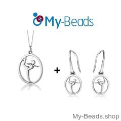 My-Beads Sterling Silver pendant 441 "Gymnast on Floor"

Size: 18 mm
Material: 925 Sterling Silver
The perfect surprise for a gymnast.
Including a gift box
V.A.T. included
+


My-Beads Sterling Silver Earrings 741 "Gymnast on Floor"

Size: 15 mm
Material: 925 Sterling Silver
Including a gift box
V.A.T. included
Birthday / Christmas gift

Perfect sport jewelry gift for a gymnast.