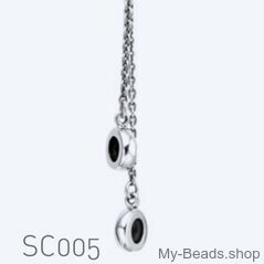 My-Beads Safety Chain silver with rubber inner ring.

This Safety Chain ONLY fits My-Beads and SensaBeads bracelets.

Precious metal: real silver, 925 (1st grade), nickel-free.

Includes gift packaging.