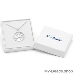 Silver pendant of a vaulter, equestrian vaulting on a vaulting horse. Acrobatic gymnastics exercises during a competition.
Beautiful gift for a birthday or Christmas.