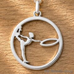 My-Beads hanger zilver Ritmische gymnastiek - hoepel.
Cadeau verjaardag kerstmis gymnaste.