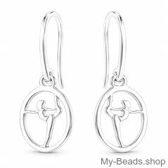 Orecchini ginnastica corpo libero argento 925 My-Beads 741