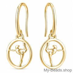 Orecchini ginnastica Corpo Libero placcati oro My-Beads 941
