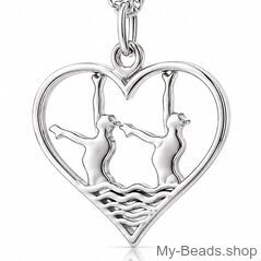 Sterling silver artistic swimming pendant MB484 synchronized swimmer