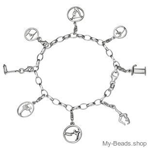 My-Beads Sterling SIlver Charms Bracelet
