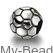 My-Beads charm Football Sterling Silver

This silver charm fits all common charm bracelets.
Material: Sterling Silver 925.
Includes gift packaging.