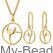 Set ginnastica Corpo Libero MB341 e MB941 in argento 925 placcato oro