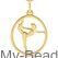 Gold-plated silver pendant of a gymnast performing a floor exercise during a competition.
Beautiful gift for a birthday or Christmas.