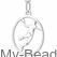 Zilveren handbalhanger handballer MB437