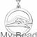 My-Beads - 480 - Nuoto a crawl - Stile libero. Ciondolo in argento sterling 925. Collana/Pendente.