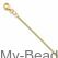 Collana grumetta My-Beads in argento 925 placcato oro da 50 cm