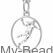 Ciondolo pallamano MB436 con giocatrice in argento sterling 925