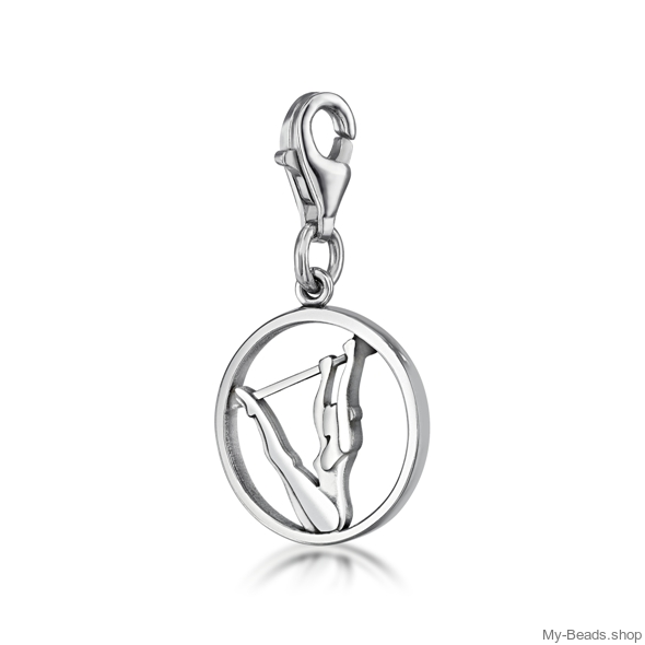 Bonyak Jewelry Sterling Silver Gymnast Charm 