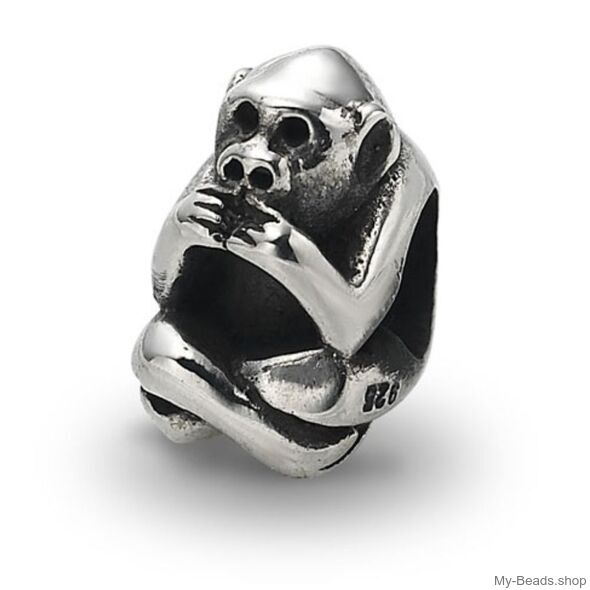 My-Beads charm Monkey Sterling Silver

This silver charm fits all common charm bracelets.
Material: Sterling Silver 925.
Includes gift packaging