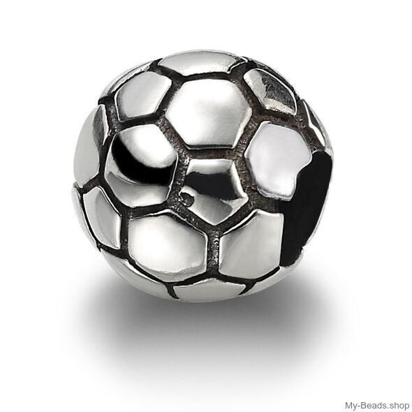 My-Beads charm Football Sterling Silver

This silver charm fits all common charm bracelets.
Material: Sterling Silver 925.
Includes gift packaging.