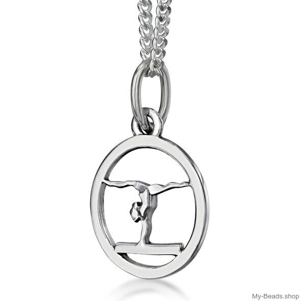 My-Beads Sterling Silver pendant "Gymnast Balance Beam"

Size: 17 mm
Material: 925 Sterling Silver
Including a gift box
V.A.T. included

Perfect sport jewelry gift for a gymnast. 
#MyBeadsSport #Gymnastics #Gymnast #AG 
High quality Gymnastics inspired gifts and merchandise. 
The best gift ideas for gymnasts. Birthday / Christmas