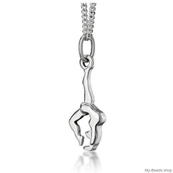 y-Beads Sterling Silver gift pendant "Hand Stand" 2-D  / Back handspring / Flick flack. 

Size: 19 mm
Material: 925 Sterling Silver
Including a gift box
V.A.T. included

The perfect gift for a gymnast, trainer or coach. 

#MyBeadsSport #Gymnastics #Gymnast #Artistic Gymnastics #Sportgift 

High quality Gymnastics inspired gifts and merchandise. 
The best gift ideas for gymnasts. Birthday / Christmas

Acrobatic Gymnastics / Artistic Gymnastics / AG / Rhythmic Gymnastics
