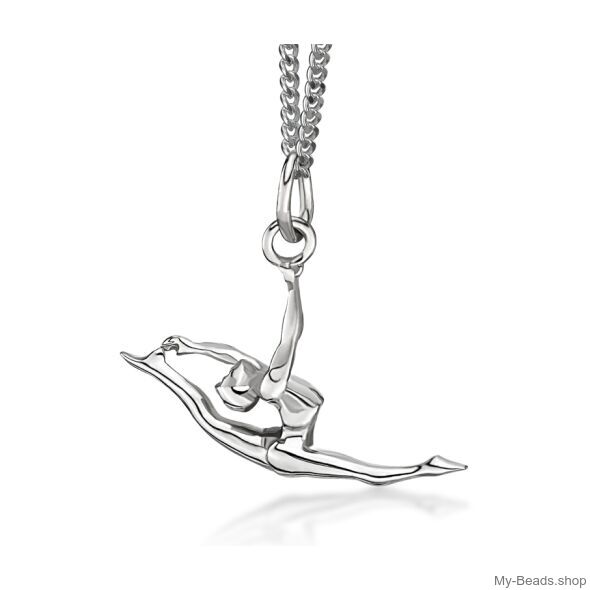 My-Beads Sterling Silver pendant 448: Split Leap / Jump

Size: 18 mm
Materials: Sterling Silver / 925
Including a gift box
V.A.T. included

Perfect sport jewelry gift for a gymnast. 

#MyBeadsSport #RhythmicGymnastics #RG 

Acrobatic Gymnastics

Birthday / Christmas
Order your gifts online