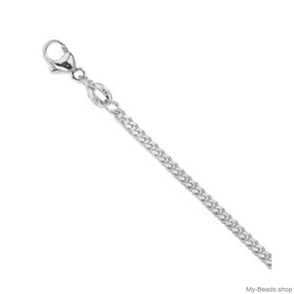 My-Beads zilveren collier gourmette.

Lengte: 50 cm
Dikte: 1,5 mm
Edelmetaal: echt zilver, 925 (1e gehalte), nikkelvrij.
​Type schakel: Gourmet schakel
Inclusief B.T.W.
Het collier is voorzien van een karabijnsluiting.
Inclusief geschenkverpakking.
Deze zilveren ketting oogt neutraal en past daarom bij elk sieraad!

Gourmet ketting is de meest bekende schakel-ketting.

De gourmet ketting heeft cirkelvormige platte schakels. Dit geeft de ketting een sierlijke en stijlvolle uitstraling.